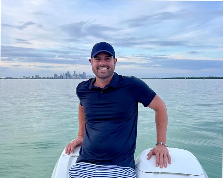 Brickell Bay Boating boat rental with captain Eddy in Miami